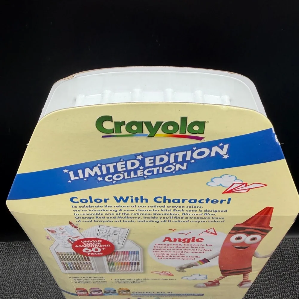Crayola Limited Edition Collection Art Set Angie Orange Red 60+ Pcs 04-0778 NEW